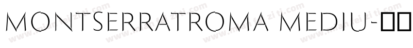 MontserratRoma Mediu字体转换